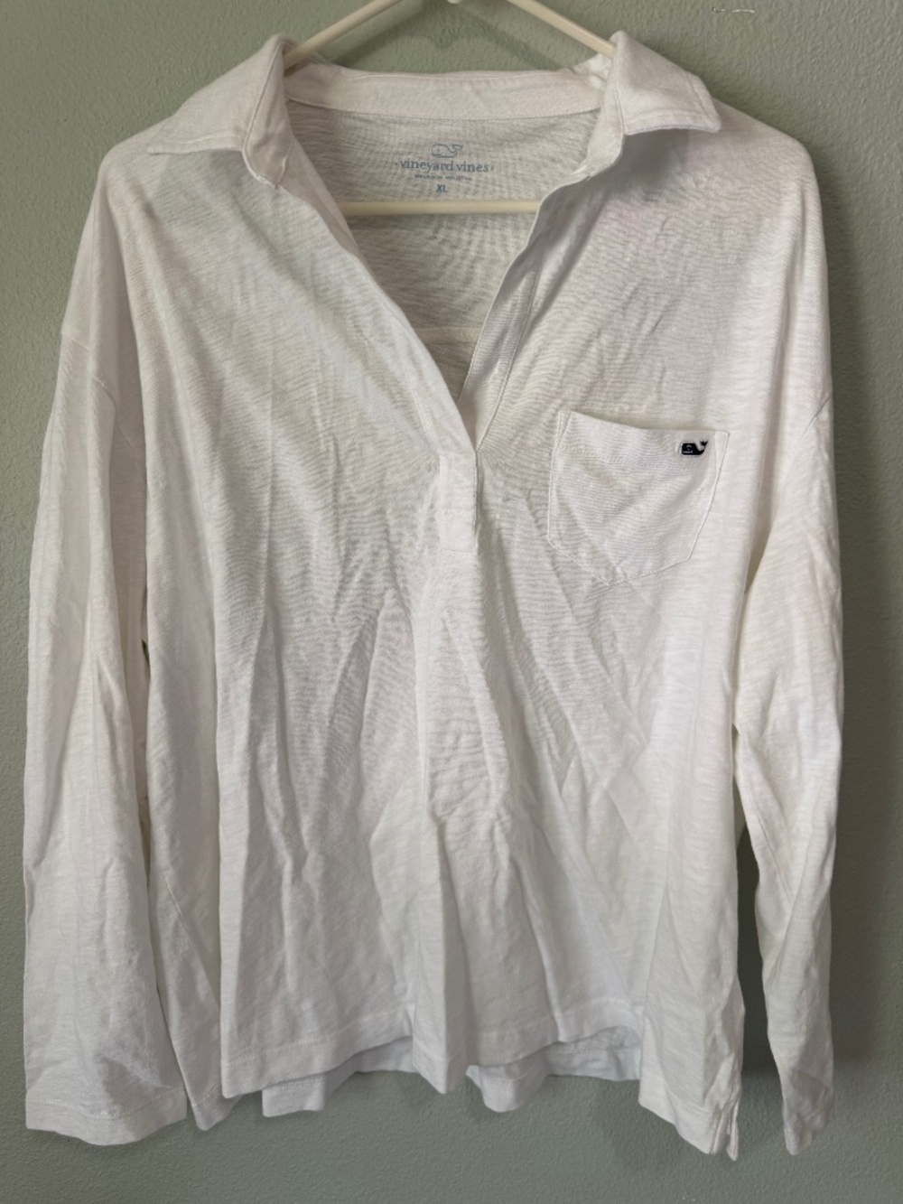Vineyard Vines Popover Slub Polo | NWT | XL | Coastal Classic for Cool Summer Ni